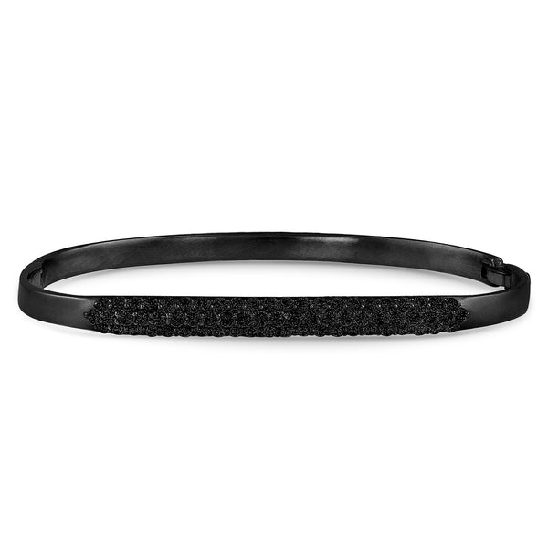 custom fitted bangle, pave design n black diamonds set in 18k black gold <span class='visuallyhidden'>Call or text 323-404-2959 if you need shopping assistance.</span>